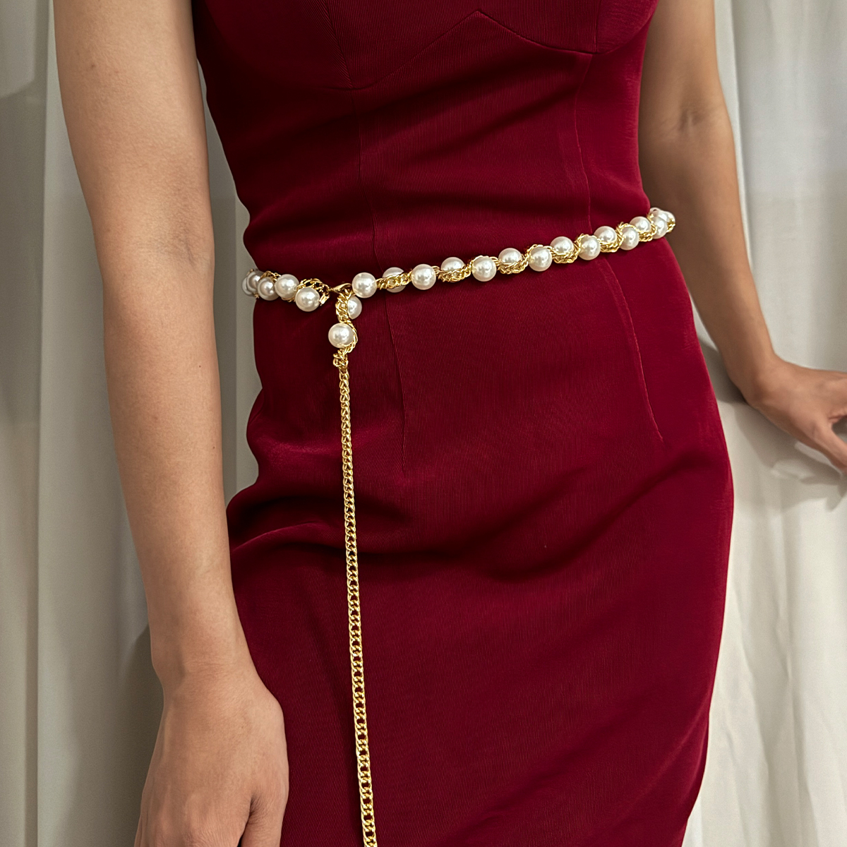 Large Women'S Formal Wear - Luxury Designer Style Large Pearl Waist