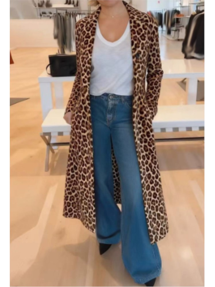 Trench Coat Formal - Fashion Leopard Trench For Women Casual