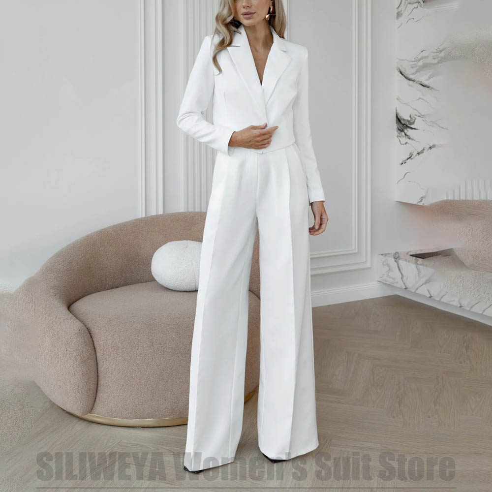 Women Formal Wear Shirt And Pant - Fashion Women's Suit Two Piece One