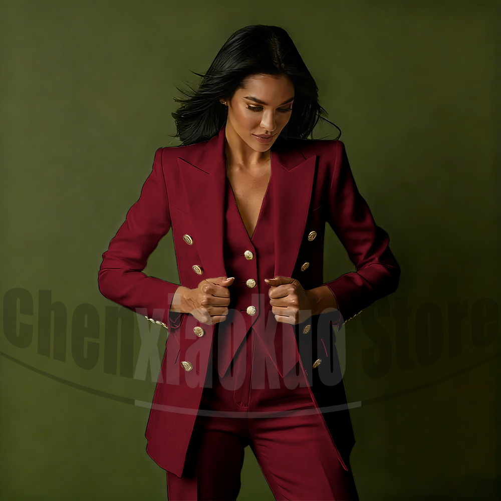 Women's Double Breasted Three  - Women'S Office Formal Wear For Ladies บทวิจารณ์และราคา