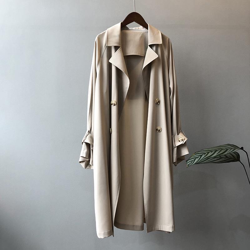 Trench Women Office Lady Baggy - Trench Coat Formal บทวิจารณ์และราคา