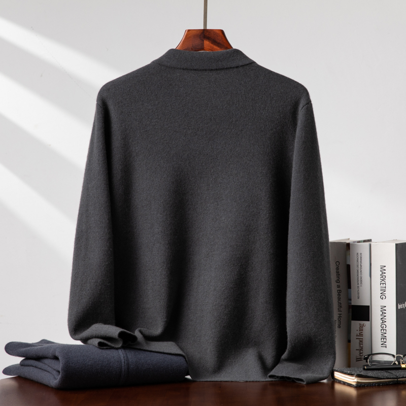 High quality 100% cashmere men - Cashmere Sweater Formal บทวิจารณ์และราคา