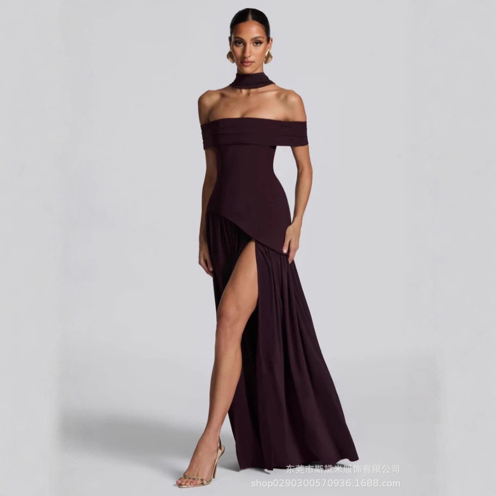 Pink Women Prom Dress With Sca - Formal Wear Gowns For Women บทวิจารณ์และราคา