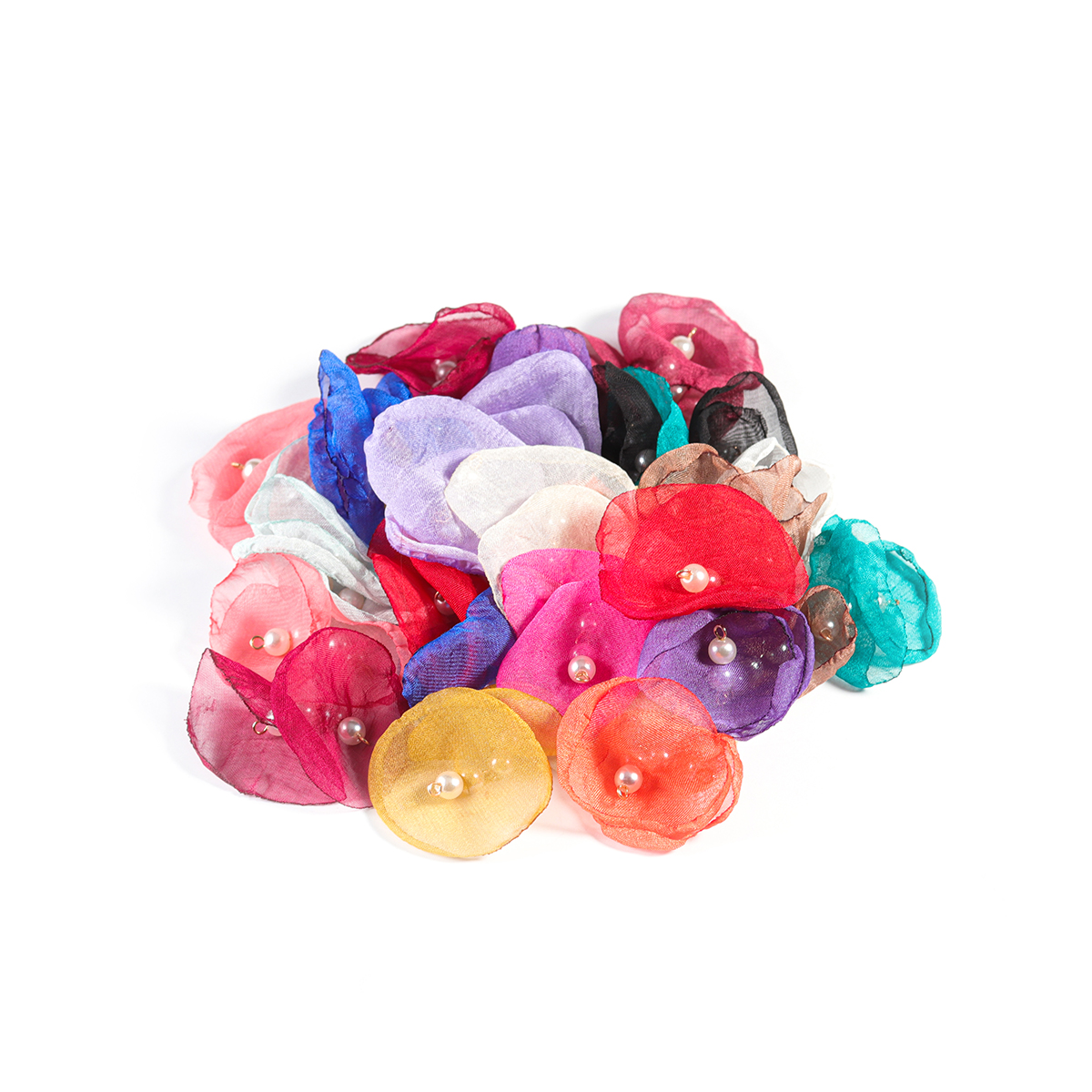 10pcs/lot Sweet Pearl Gauze Ch - Pearl Earring Stud บทวิจารณ์และราคา