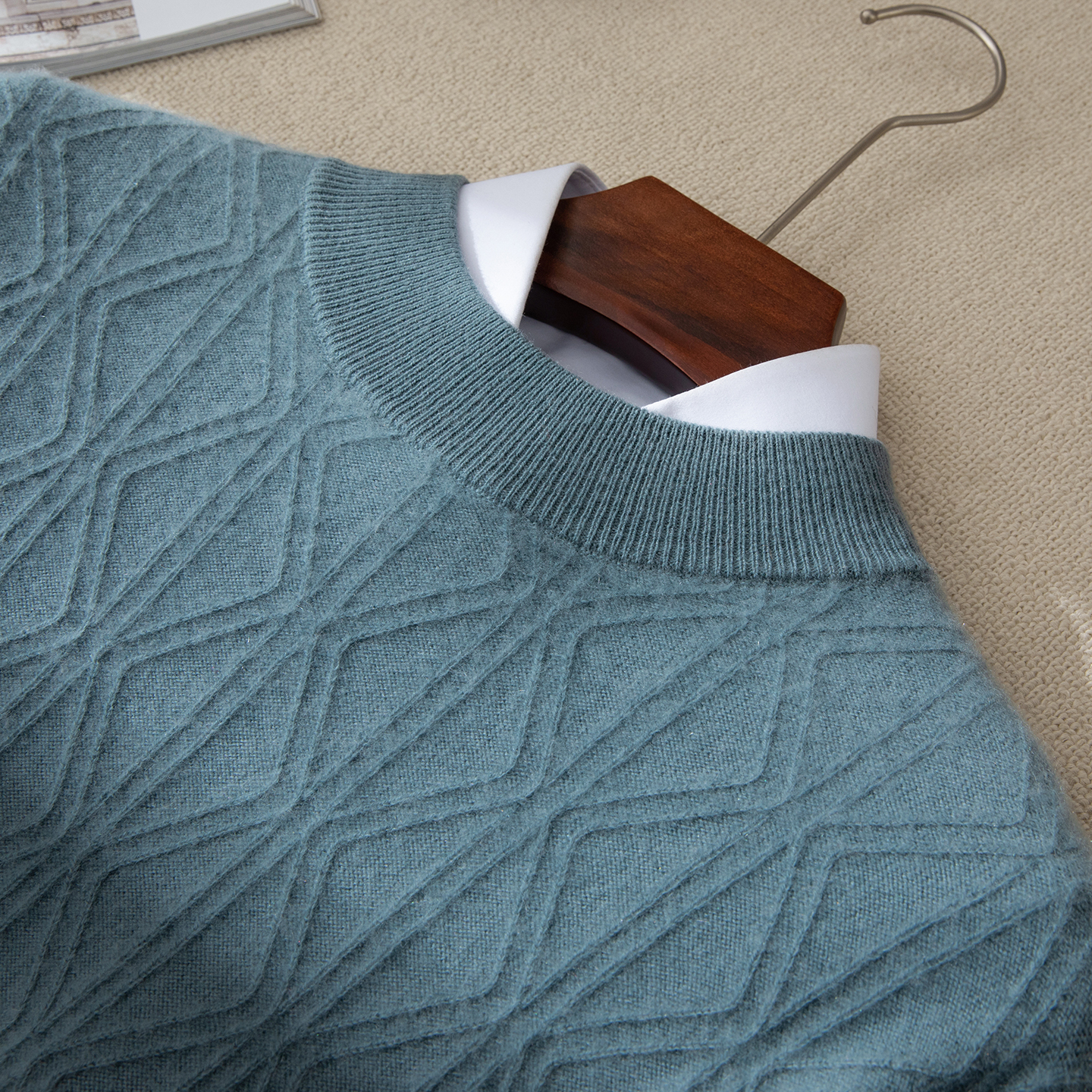 100% cashmere men's pullover c - Cashmere Sweater Formal บทวิจารณ์และราคา