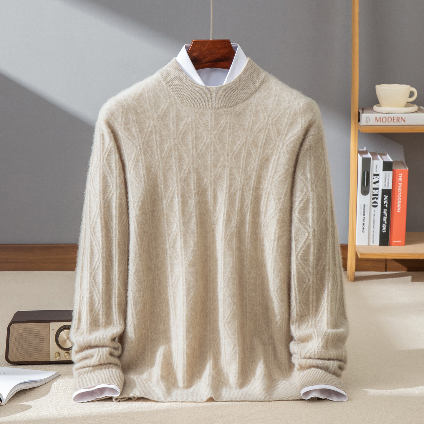 100% cashmere men's pullover c - Cashmere Sweater Formal บทวิจารณ์และราคา