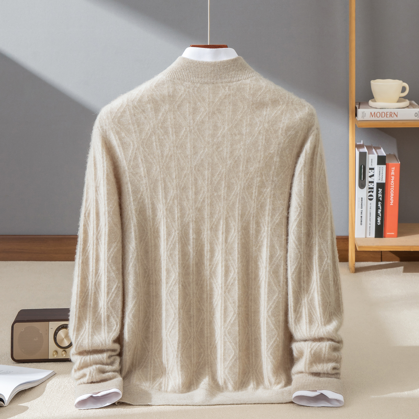 100% cashmere men's pullover c - Cashmere Sweater Formal บทวิจารณ์และราคา