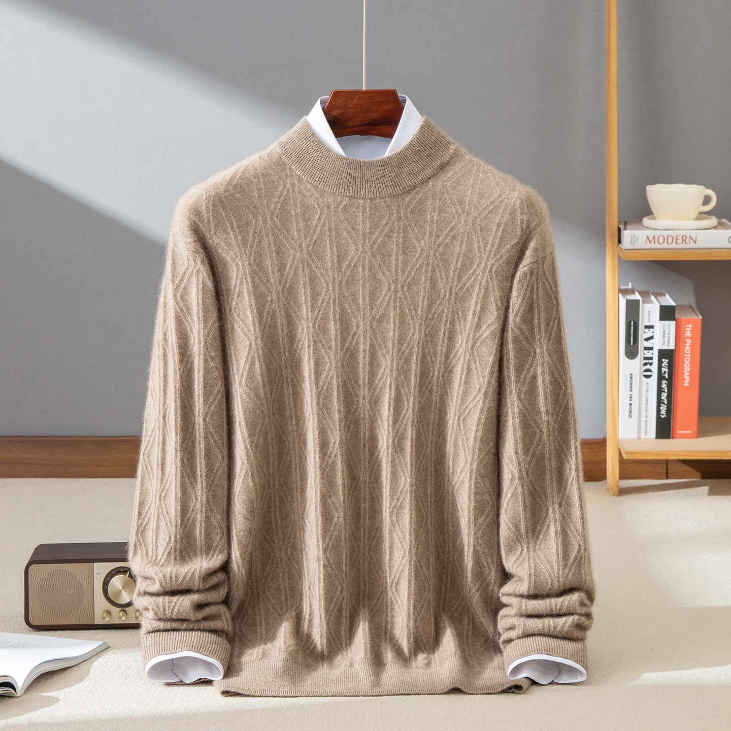 100% cashmere men's pullover c - Cashmere Sweater Formal บทวิจารณ์และราคา