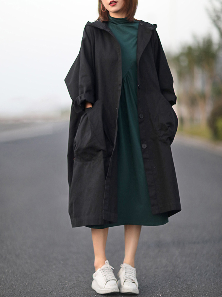 Amax luluE 2024 Autumn Womens  - Trench Coat Formal บทวิจารณ์และราคา