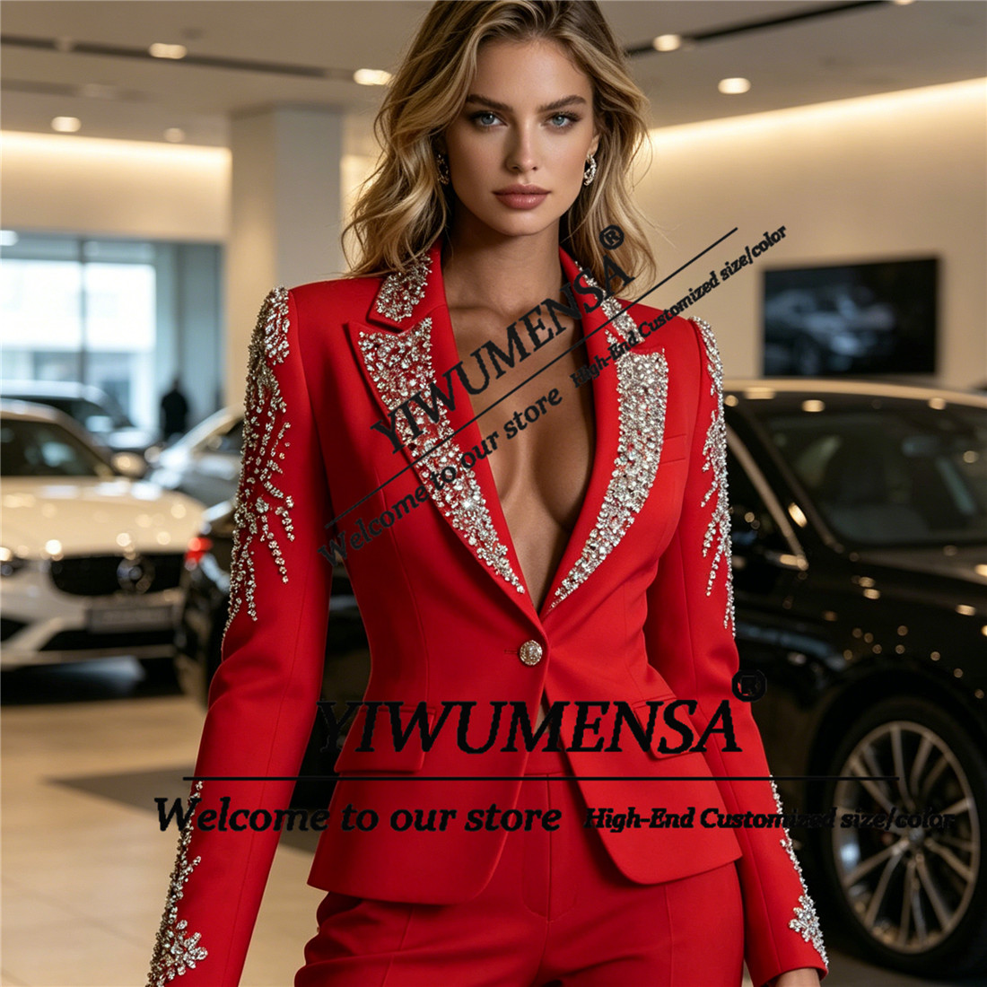 Luxury Women Suits 2 Pieces Se - Blazer Set Women Formal บทวิจารณ์และราคา