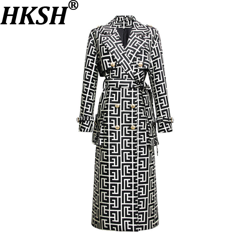 HKSH Spring Autumn New Women L - Trench Coat Formal บทวิจารณ์และราคา