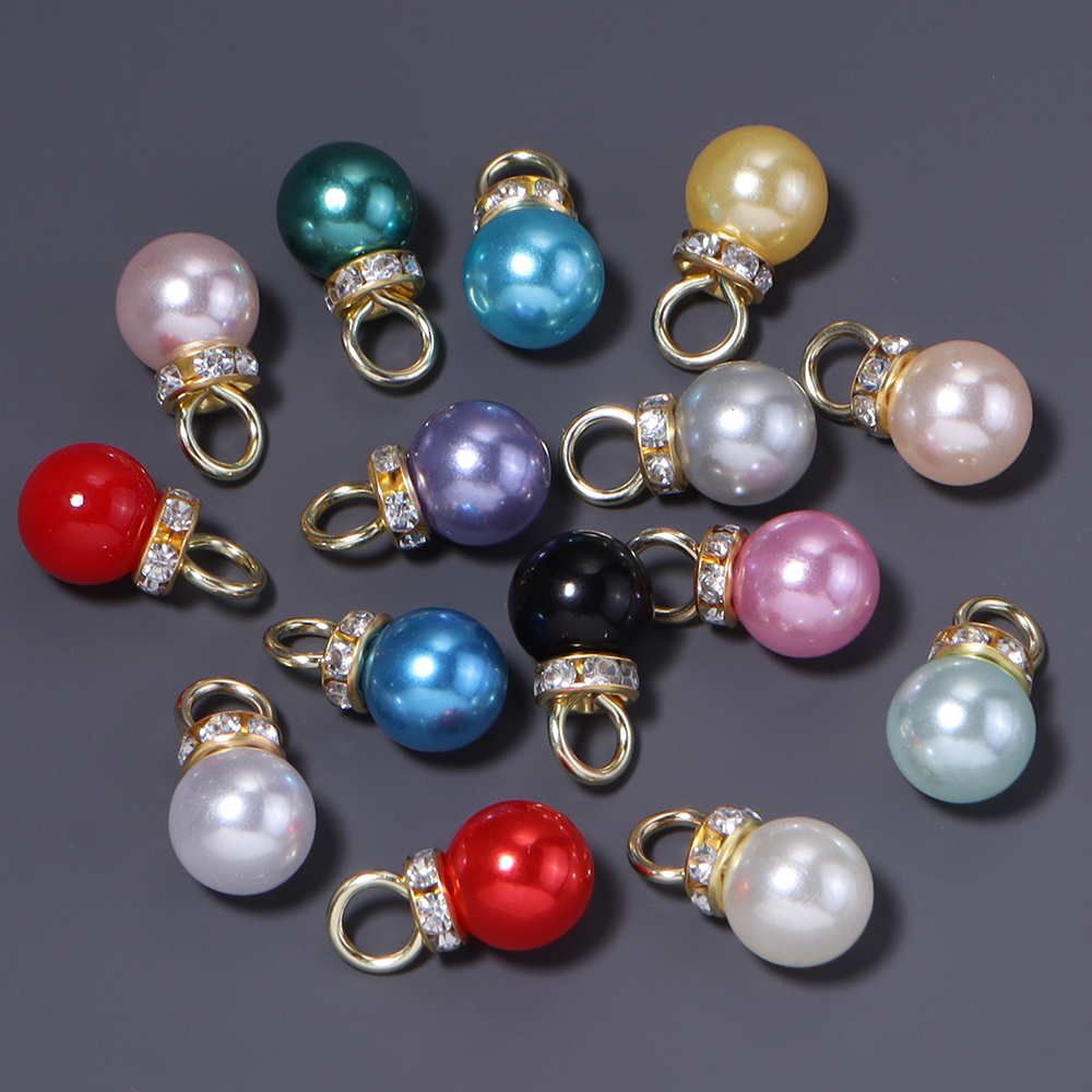 30pcs Inlaid Rhinestone Imitat - Pearl Earring Stud บทวิจารณ์และราคา