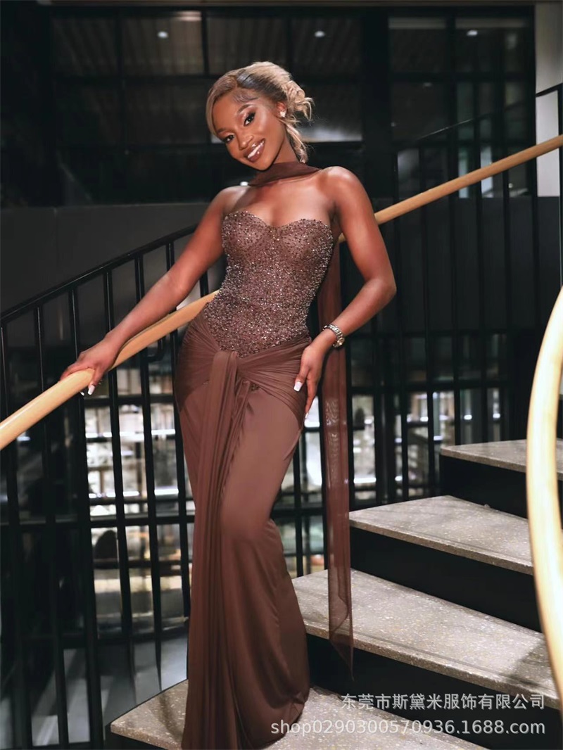 Glitter Sequins Women Prom Dre - Formal Wear Gowns For Women บทวิจารณ์และราคา
