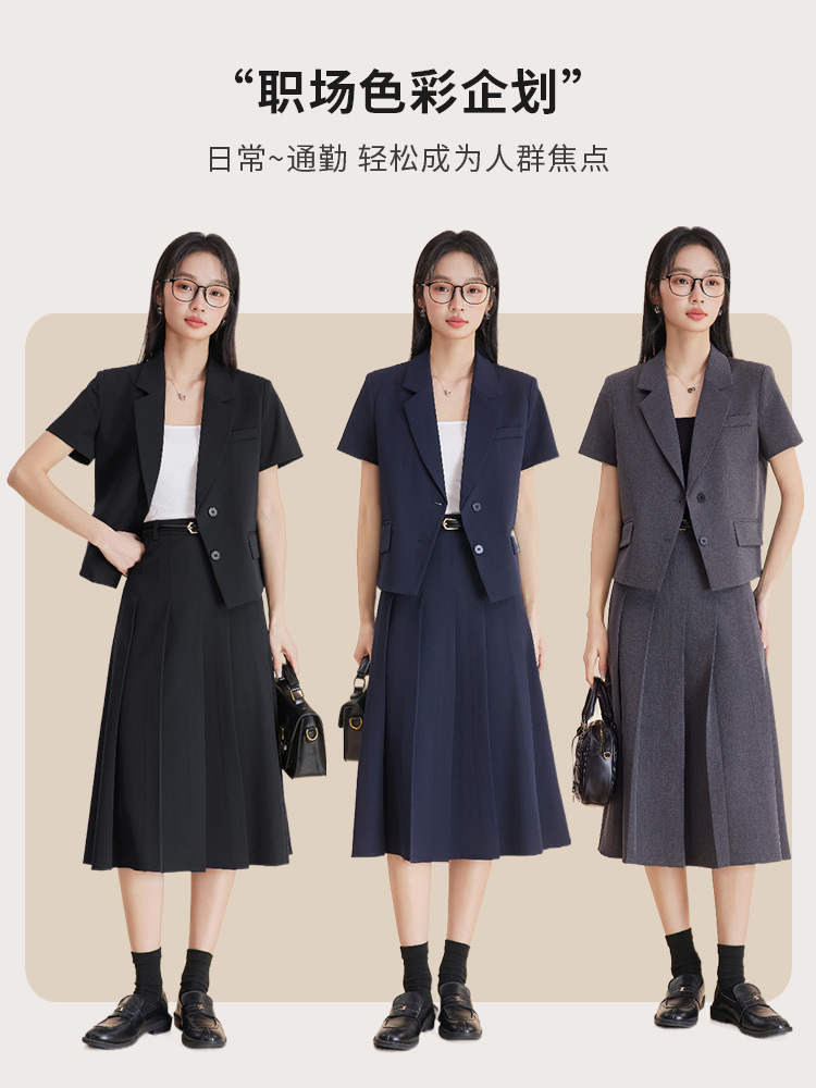 Gray women's suit set for autu - Women'S Formal Wear Petite บทวิจารณ์และราคา