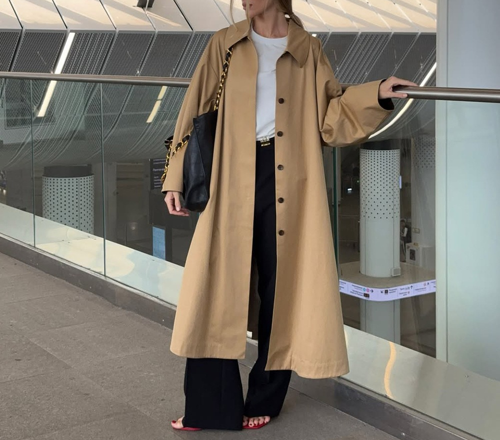 Women's Simple Long Trench Coa - Trench Coat Formal บทวิจารณ์และราคา