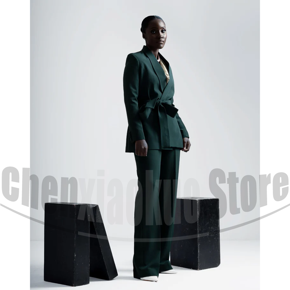 Women Suit Belted Blazer and W - Women Formal Wear Shirt And Pant บทวิจารณ์และราคา