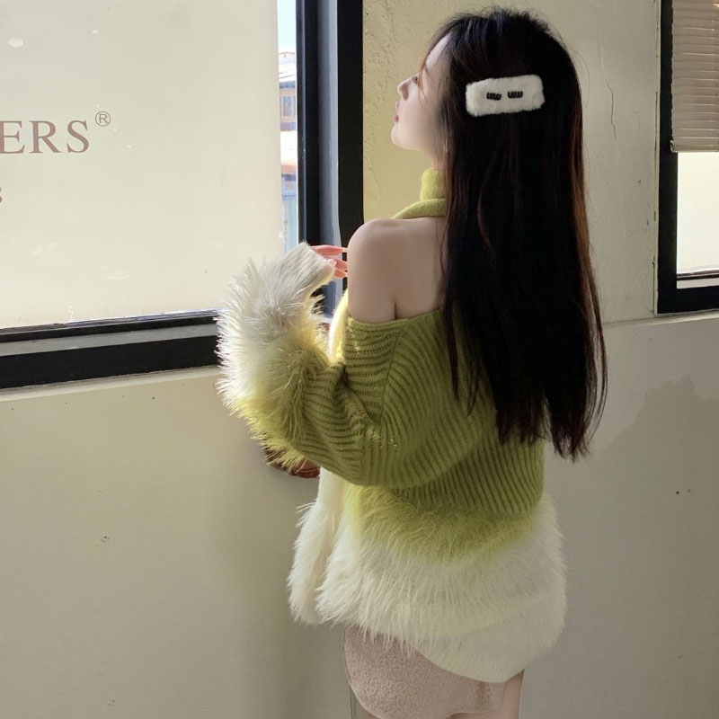 Women's Gradient V-Neck Sweate - Cashmere Sweater Formal บทวิจารณ์และราคา