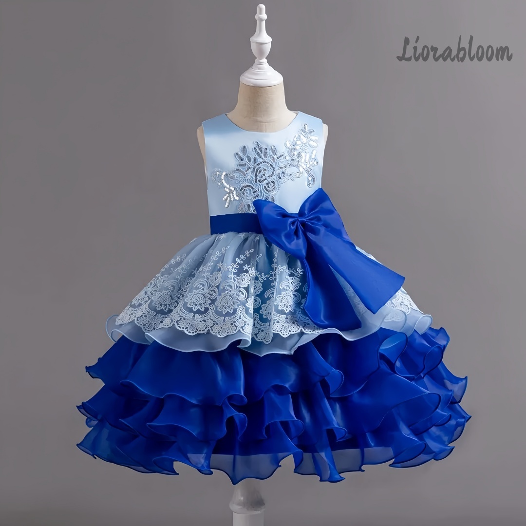 Girls' Dress With Large Bow Sl - Formal Wear Gowns For Women บทวิจารณ์และราคา