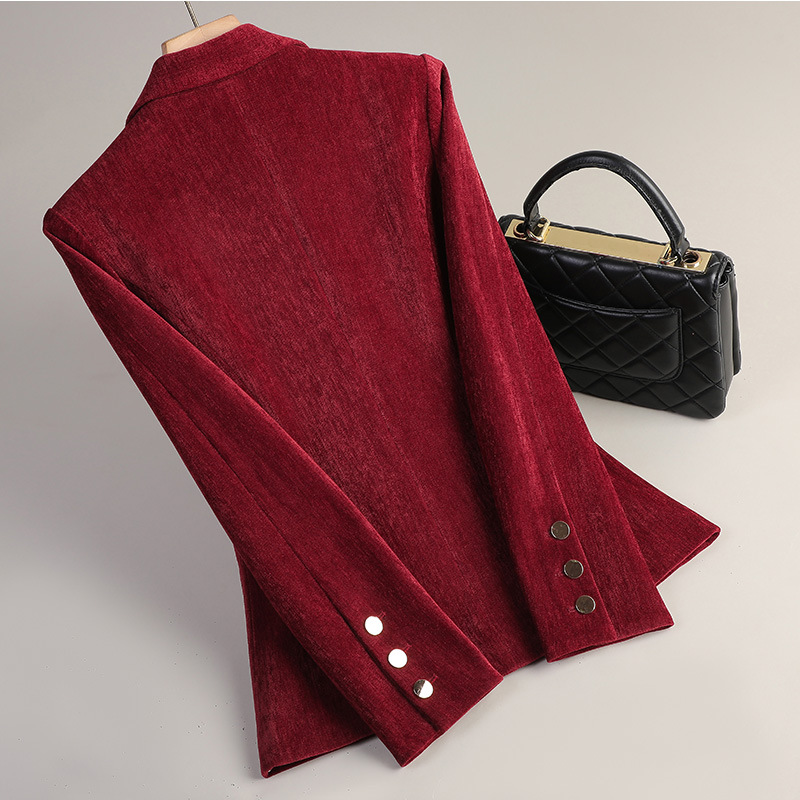 Yellow Gold Velvet Blazer Wome - Women'S Office Formal Wear For Ladies บทวิจารณ์และราคา
