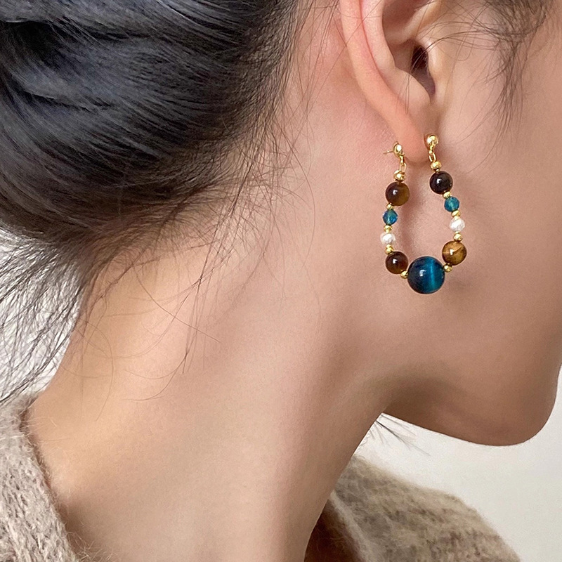Vintage Drop Earrings & Studs  - Pearl Earring Stud บทวิจารณ์และราคา