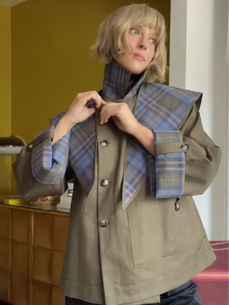 Stylish Double Sided Coat Wome - Trench Coat Formal บทวิจารณ์และราคา