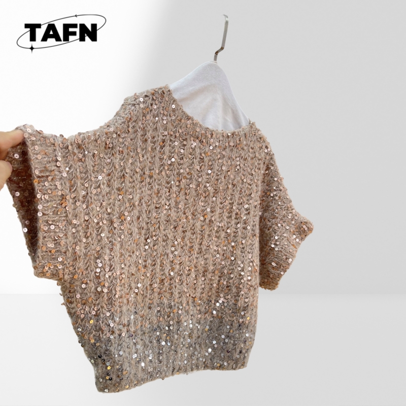 Flash T-shirt Trendy Sequins C - Cashmere Sweater Formal บทวิจารณ์และราคา