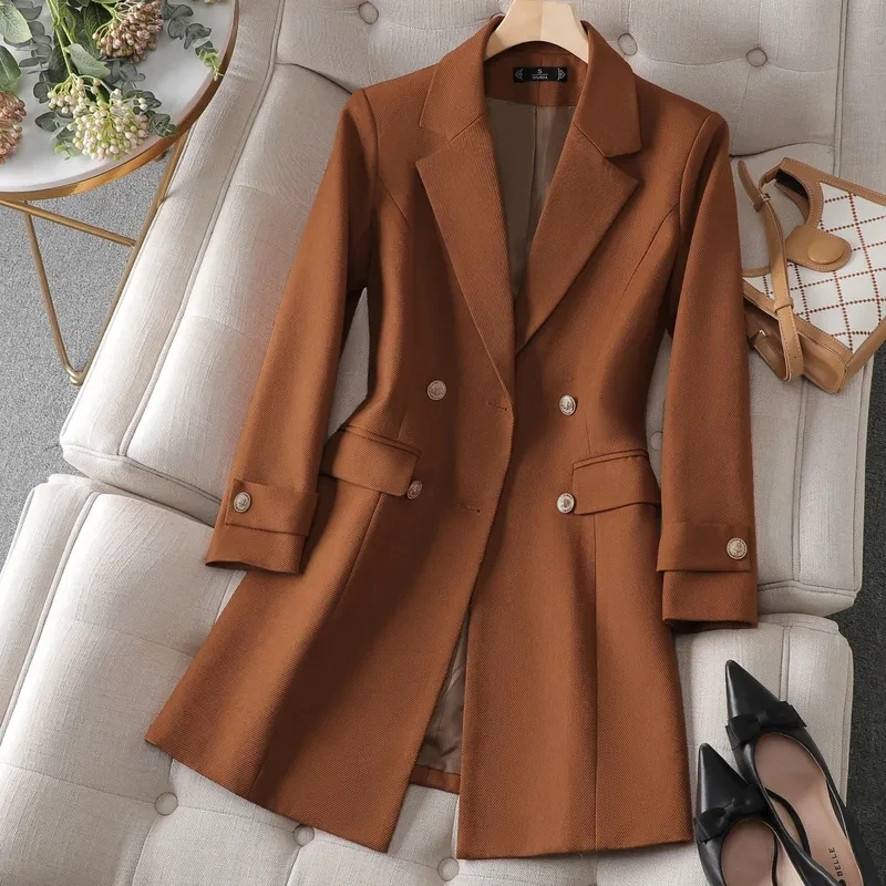 Autumn Winter Jacket Women Lon - Women'S Office Formal Wear For Ladies บทวิจารณ์และราคา