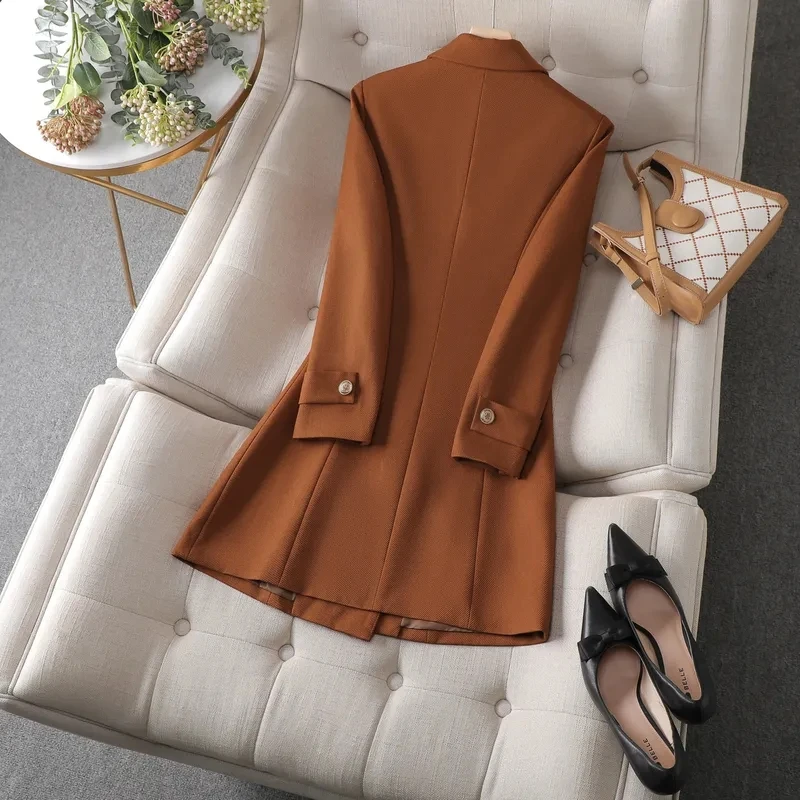 Autumn Winter Jacket Women Lon - Women'S Office Formal Wear For Ladies บทวิจารณ์และราคา