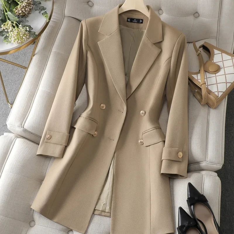 Autumn Winter Jacket Women Lon - Women'S Office Formal Wear For Ladies บทวิจารณ์และราคา