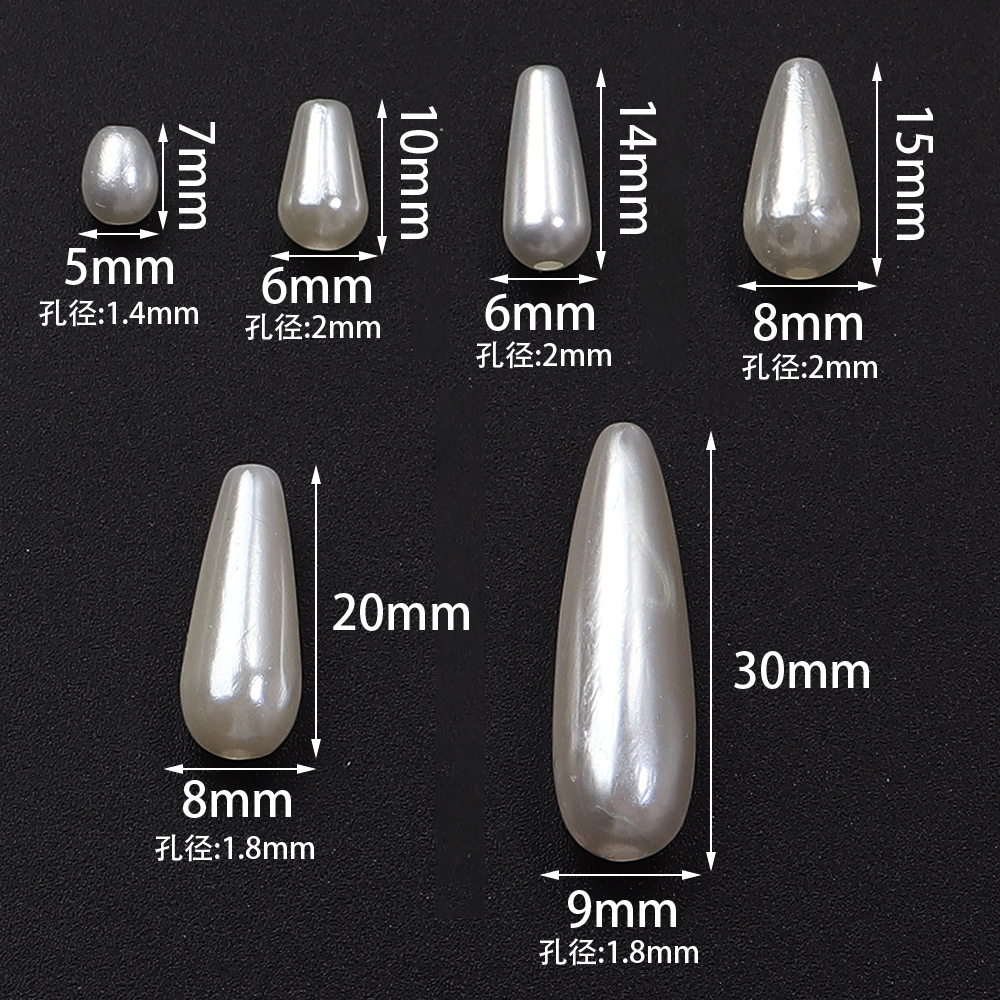 30-500pcs/lot Biege Waterdrop  - Pearl Earring Stud บทวิจารณ์และราคา