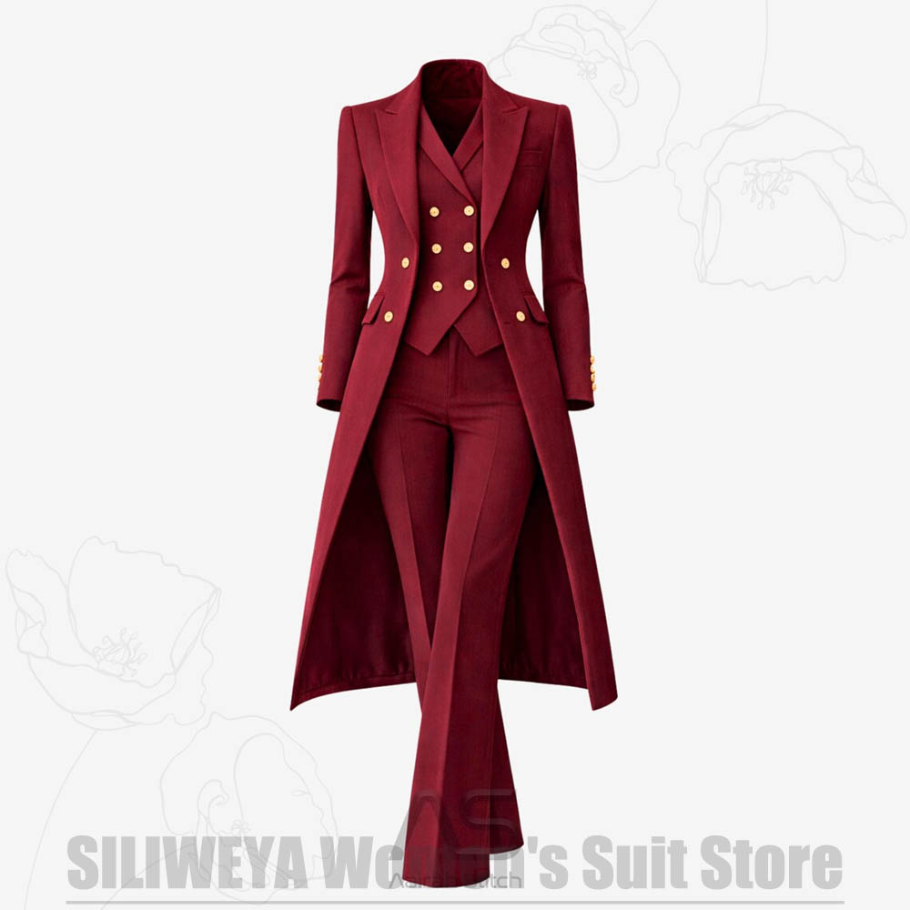 Women's Suit 3 Piece Double Br - Women'S Office Formal Wear For Ladies บทวิจารณ์และราคา