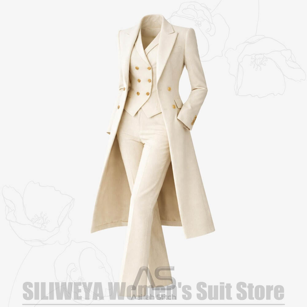 Women's Suit 3 Piece Double Br - Women'S Office Formal Wear For Ladies บทวิจารณ์และราคา