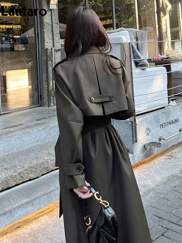 Lautaro Spring Autumn Long Tre - Trench Coat Formal บทวิจารณ์และราคา