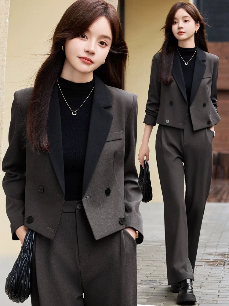 Gray short blazer for women, n - Women'S Office Formal Wear For Ladies บทวิจารณ์และราคา