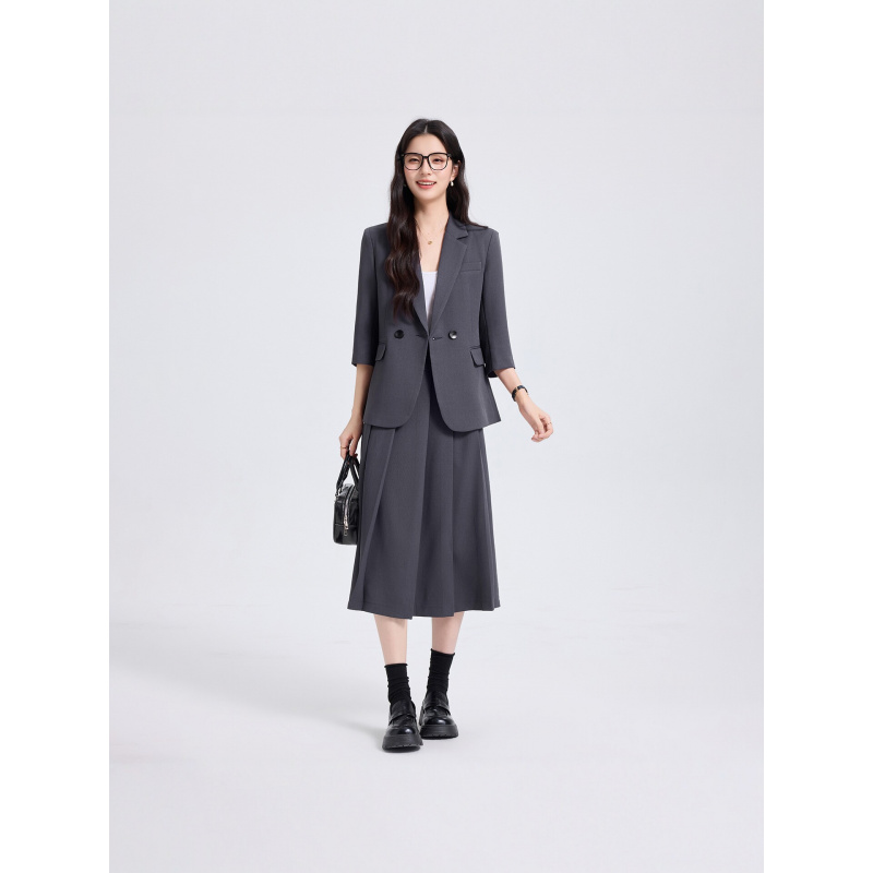 Navy Blue Women's Suit Set for - Women'S Office Formal Wear For Ladies บทวิจารณ์และราคา