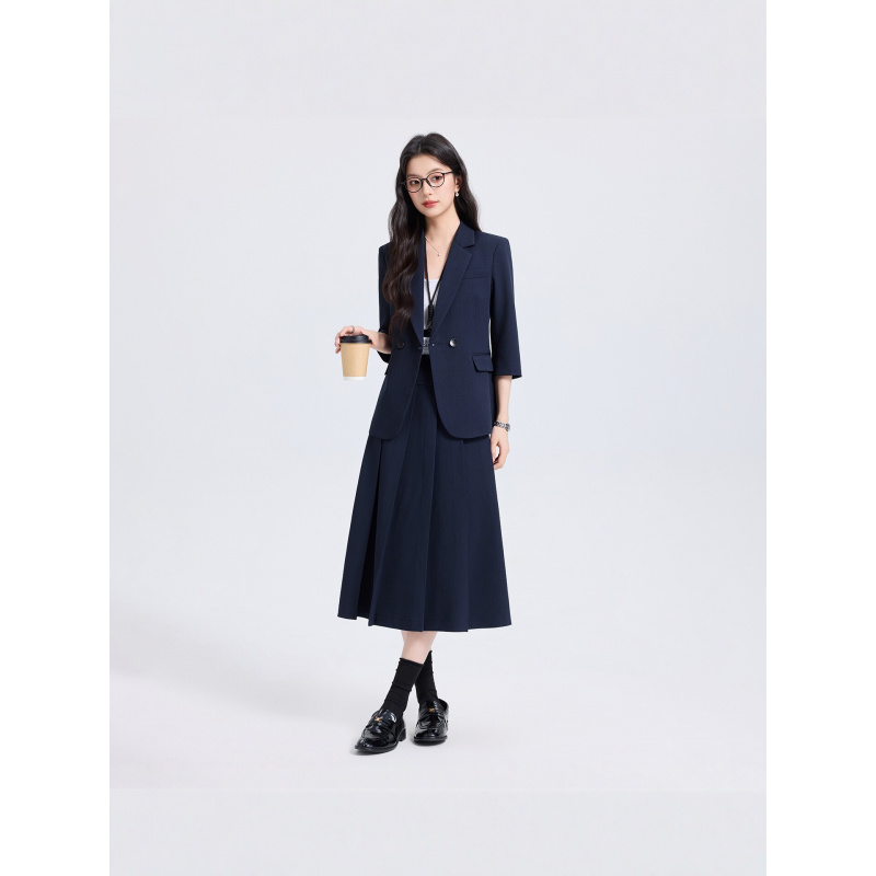 Navy Blue Women's Suit Set for - Women'S Office Formal Wear For Ladies บทวิจารณ์และราคา
