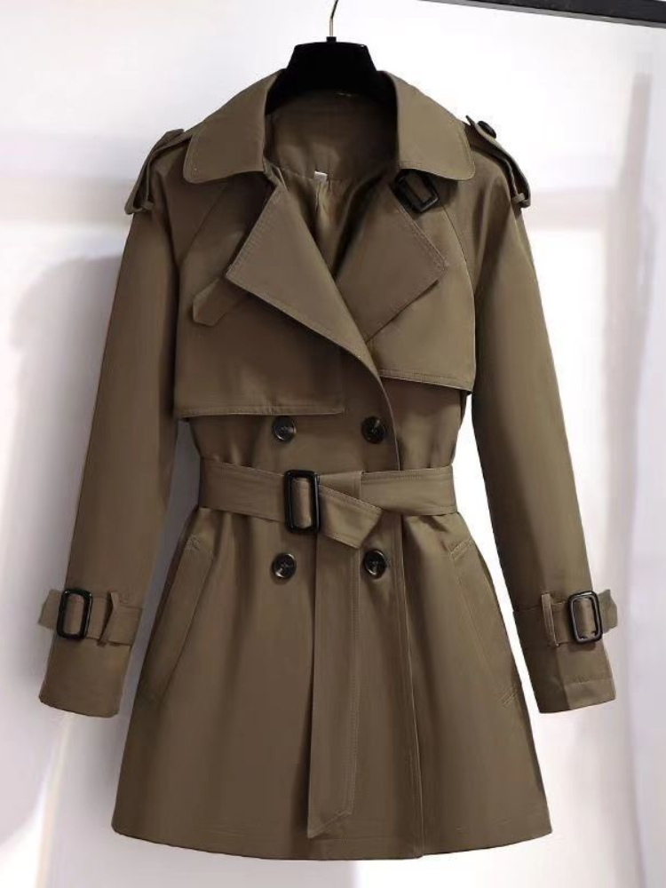 Spring Autumn Trench Coat Wome - Trench Coat Formal บทวิจารณ์และราคา