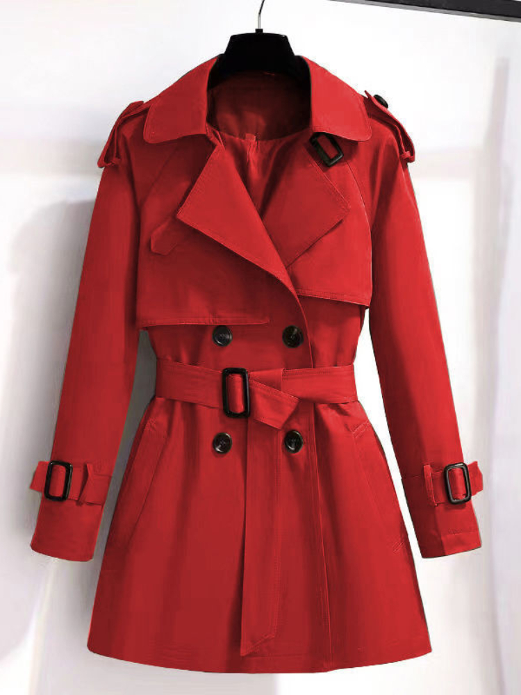 Spring Autumn Trench Coat Wome - Trench Coat Formal บทวิจารณ์และราคา