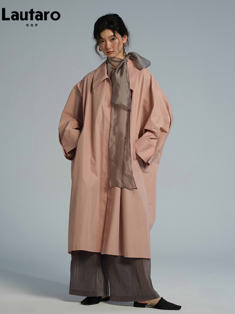 Lautaro Spring Autumn Long Ove - Trench Coat Formal บทวิจารณ์และราคา