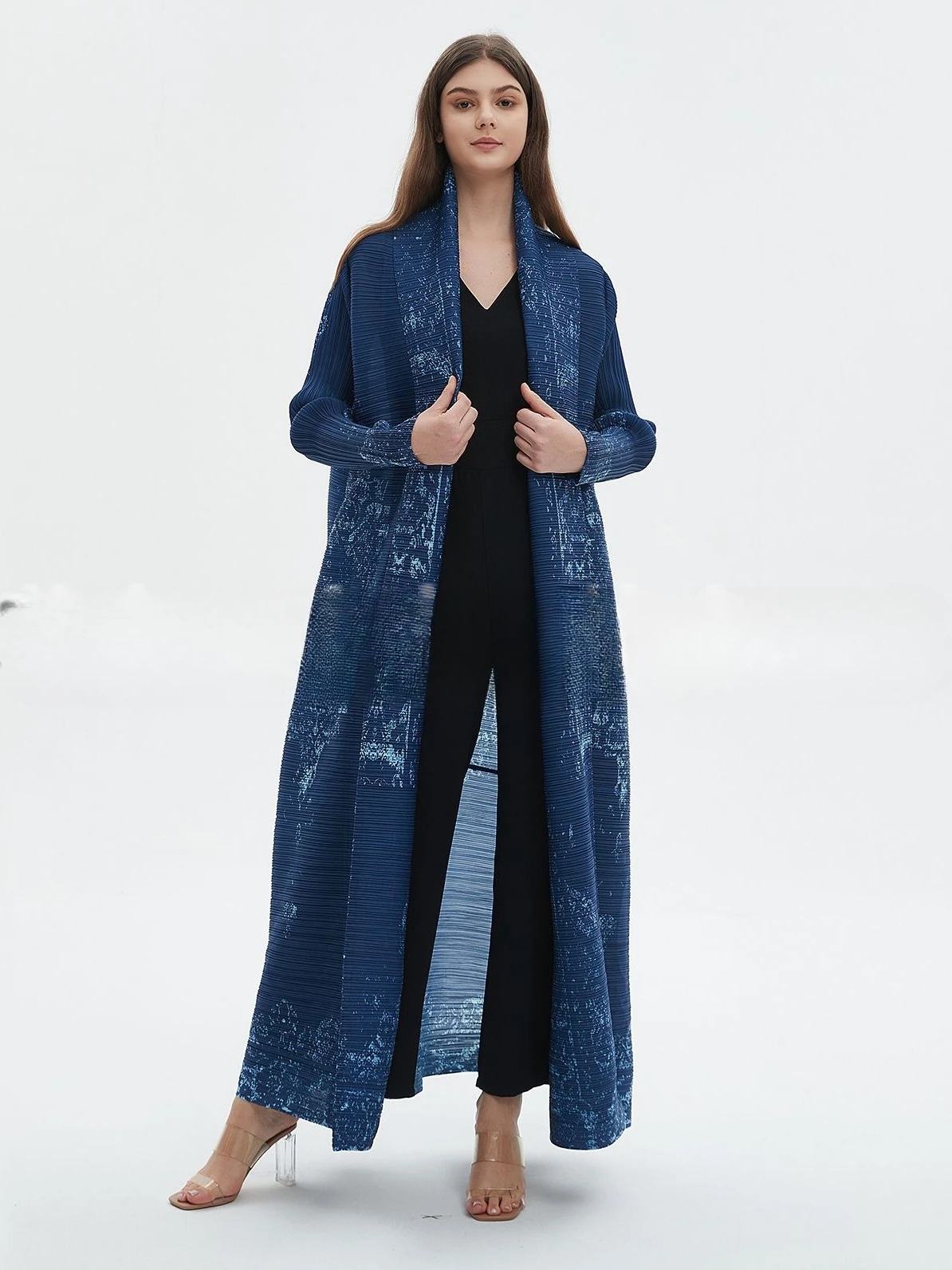Miyake Pleated Abaya Vintage P - Trench Coat Formal บทวิจารณ์และราคา