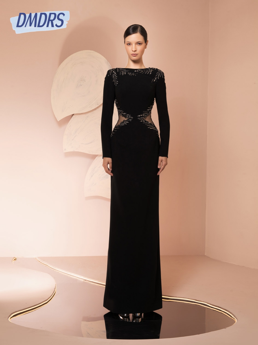 Black Cut Out Evening Dress Cl - Women Formal Wear Dubai บทวิจารณ์และราคา