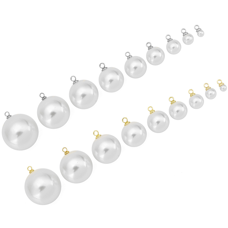 20pcs Imitation Pearl Beads Ea - Pearl Earring Stud บทวิจารณ์และราคา