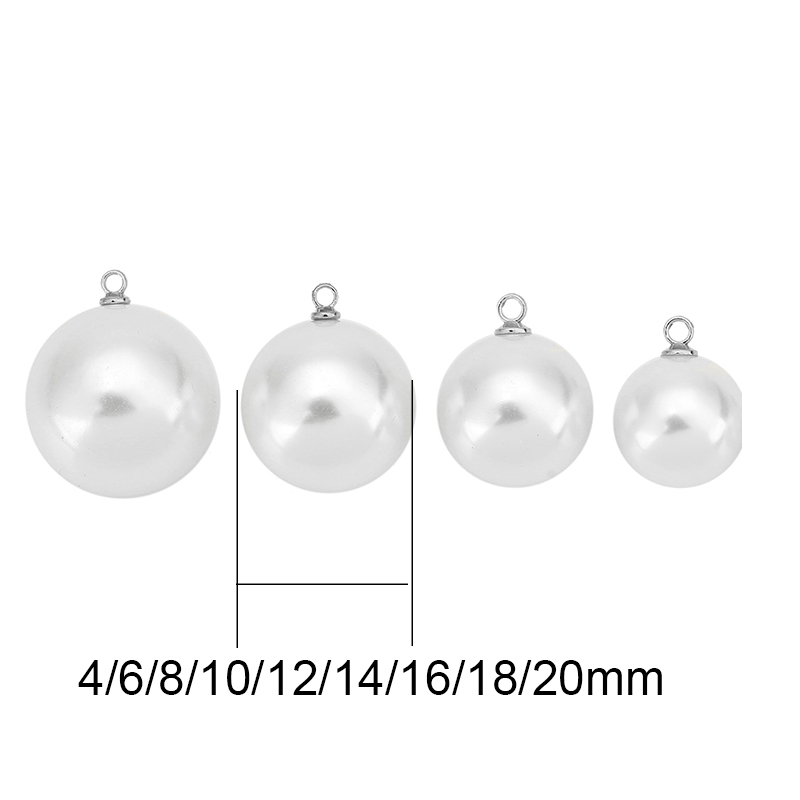 20pcs Imitation Pearl Beads Ea - Pearl Earring Stud บทวิจารณ์และราคา