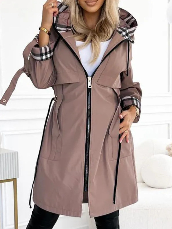 Fashion Trench Coat Woman Autu - Trench Coat Formal บทวิจารณ์และราคา