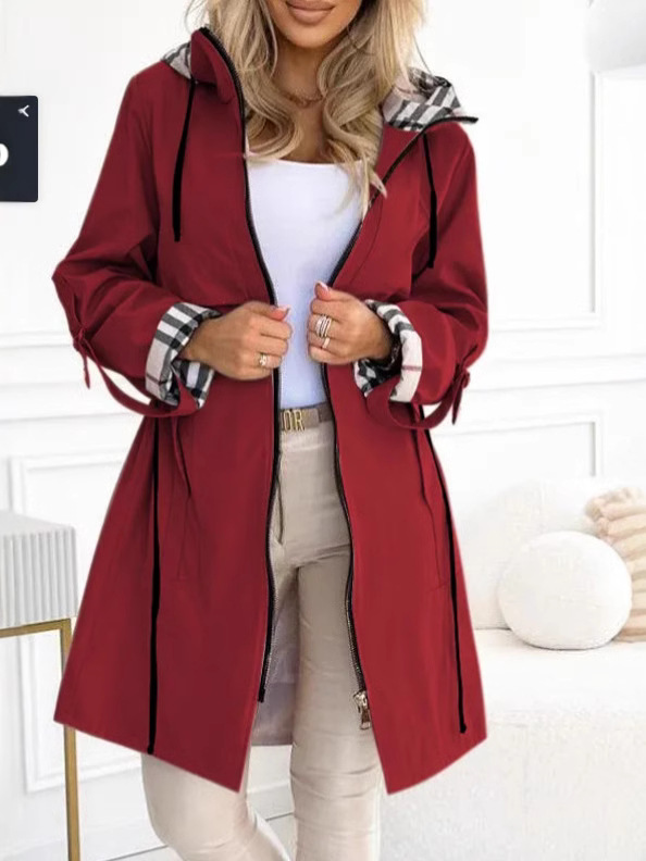 Fashion Trench Coat Woman Autu - Trench Coat Formal บทวิจารณ์และราคา