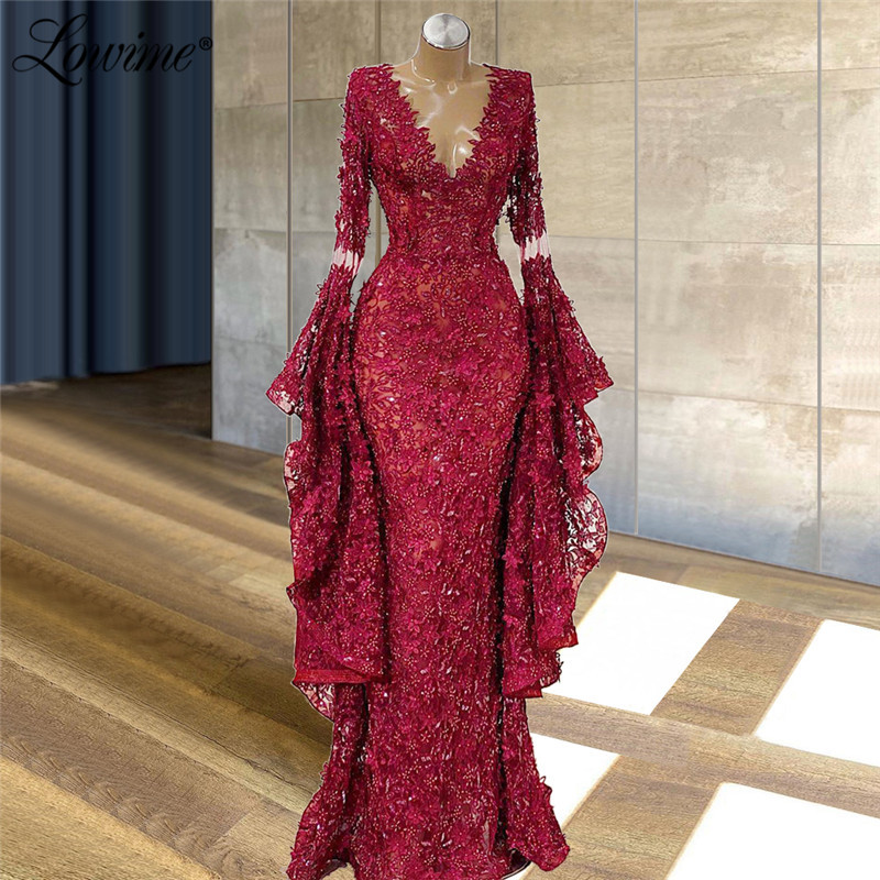 Lowime Celebrity Dresses Long  - Women Formal Wear Dubai บทวิจารณ์และราคา