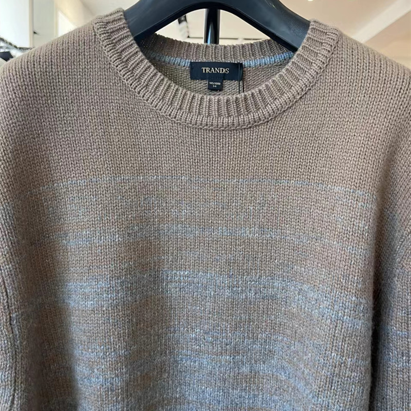 Men's Knitted Sweater Blend Wo - Cashmere Sweater Formal บทวิจารณ์และราคา