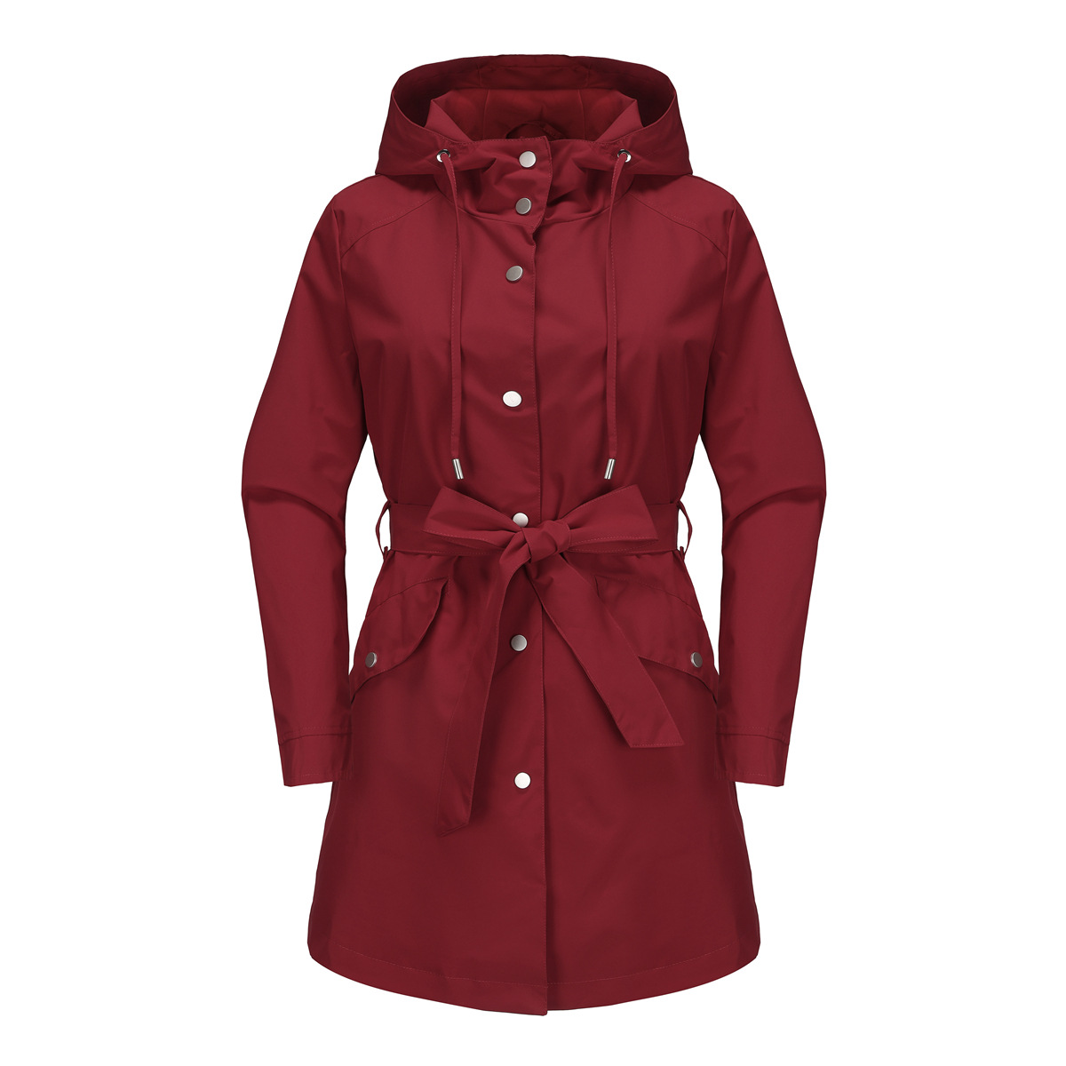 Spring Autumn New Hooded Water - Trench Coat Formal บทวิจารณ์และราคา