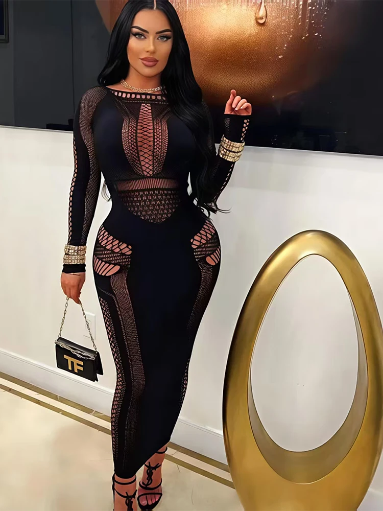 Women's Sexy Mesh Dress Long S - Formal Wear Gowns For Women บทวิจารณ์และราคา