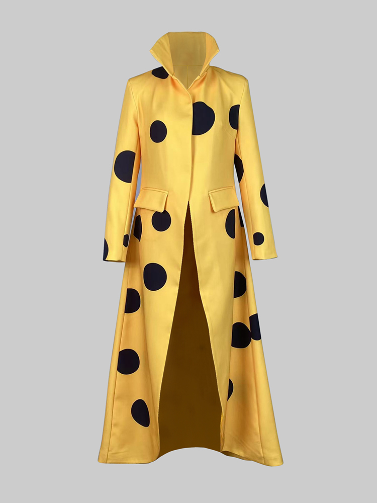 Gymystars Polka-Dot Woolen Coa - Trench Coat Formal บทวิจารณ์และราคา